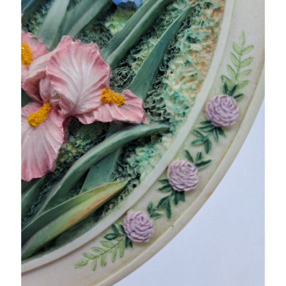 Lena Liu's Beautiful Gardens "The Iris Garden" 3-D Collector Plate - No. C12512 - Picture 12 of 14